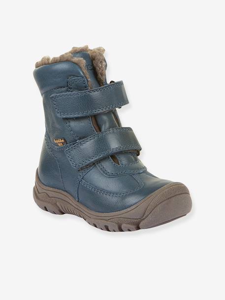 Boots garçon LINZ WOOL TEX HIGH Froddo bleu+bleu nuit+blush 1 - vertbaudet enfant 