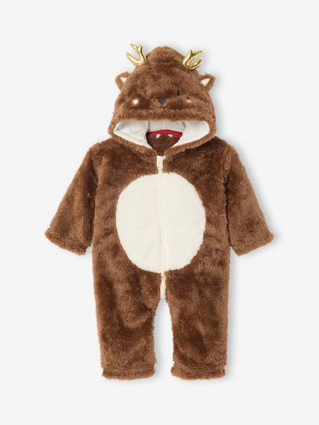 Surpyjama naissance renne noix de pécan 2 - vertbaudet enfant 