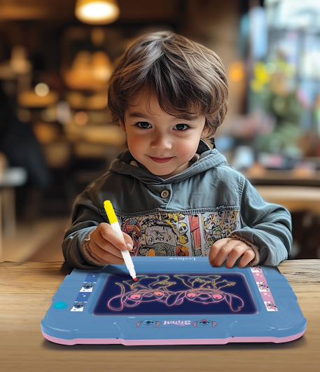 Ardoise électronique lumineuse néon stitch Bleu 6 - vertbaudet enfant 