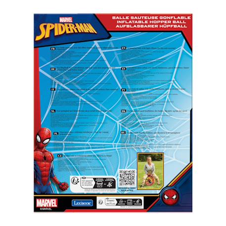 Balle sauteuse gonflable spiderman 45cm Rouge 4 - vertbaudet enfant 
