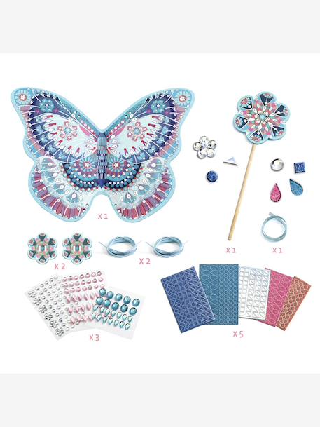 Kit créatif Comme une fée aile et baguette bleu 2 - vertbaudet enfant 