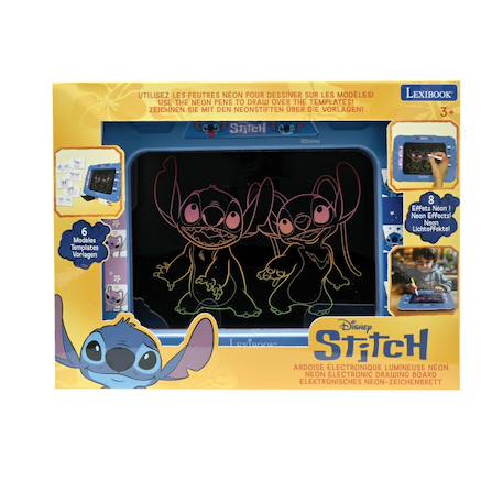 Ardoise électronique lumineuse néon stitch Bleu 2 - vertbaudet enfant 