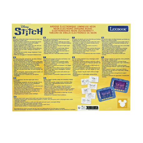 Ardoise électronique lumineuse néon stitch Bleu 3 - vertbaudet enfant 
