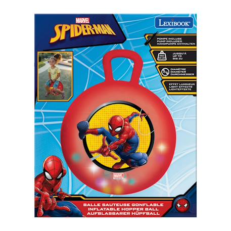 Balle sauteuse gonflable spiderman 45cm Rouge 3 - vertbaudet enfant 