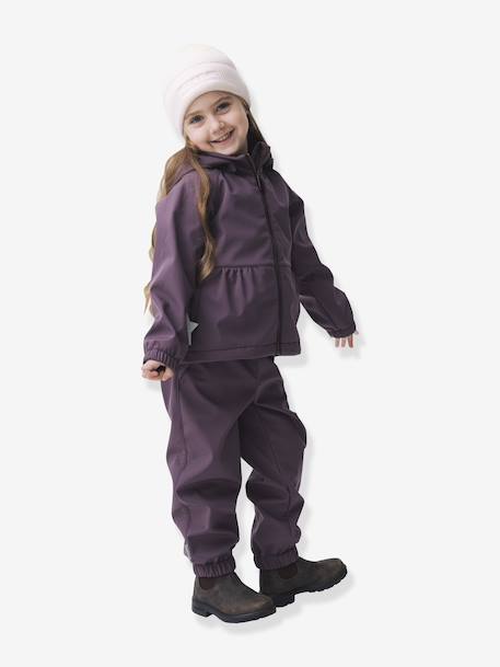Veste softshell MATBRIDDI fille MINI A TURE bleu foncé+prune 6 - vertbaudet enfant 