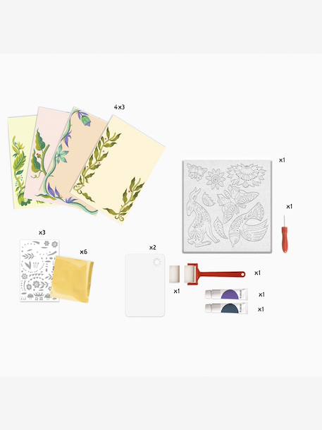 Atelier gravure Passiflore violet 3 - vertbaudet enfant 