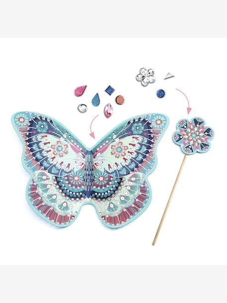 Kit créatif Comme une fée aile et baguette bleu 7 - vertbaudet enfant 