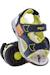 Sandales  betil Bleu sarcelle mat / vert citron 6 - vertbaudet enfant 