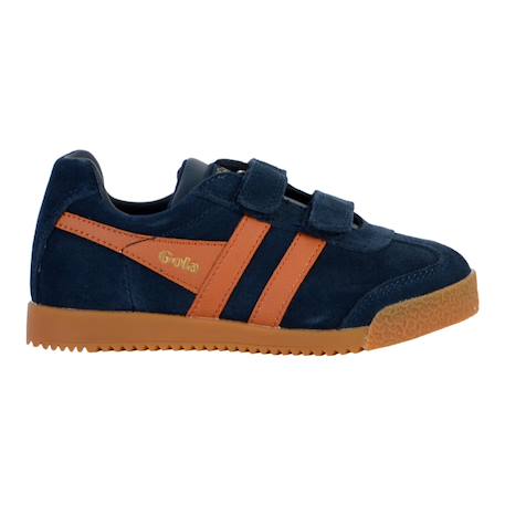 Baskets basses  à scratch  velours Bleu orange+Kaki sun noir+Marine bleu  blanc+Marine sage soleil+Rhino bleu orange+Vert blanc+Vert noir soleil 1 - vertbaudet enfant 