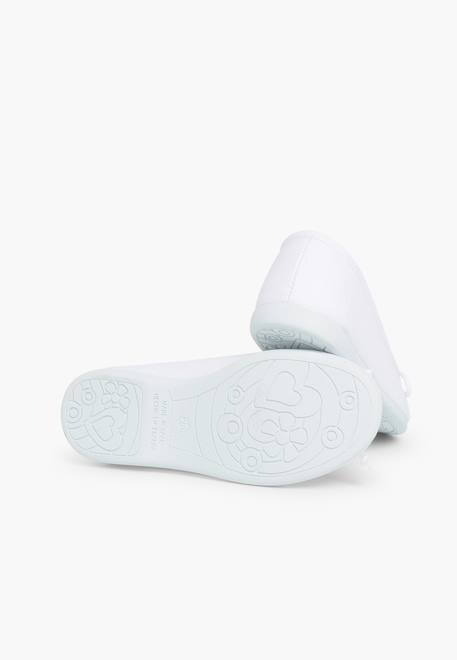 Ballerines pour fille  en toile avec ruban Blanc+Fucsia+Gris+Indigo+Mauve 3 - vertbaudet enfant 