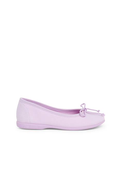 Ballerines pour fille  en toile avec ruban Blanc+Fucsia+Gris+Indigo+Mauve 22 - vertbaudet enfant 
