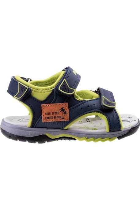 Sandales  betil Bleu sarcelle mat / vert citron 3 - vertbaudet enfant 