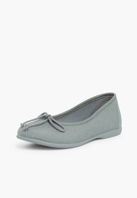 Ballerines pour fille  en toile avec ruban Blanc+Fucsia+Gris+Indigo+Mauve 13 - vertbaudet enfant 