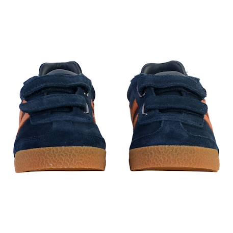 Baskets basses  à scratch  velours Bleu orange+Kaki sun noir+Marine bleu  blanc+Marine sage soleil+Rhino bleu orange+Vert blanc+Vert noir soleil 5 - vertbaudet enfant 