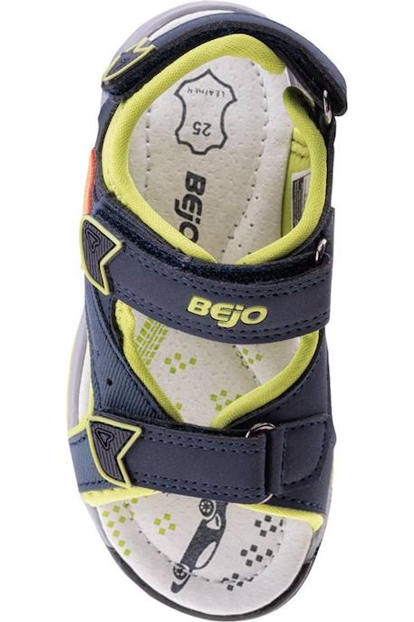 Sandales  betil Bleu sarcelle mat / vert citron 4 - vertbaudet enfant 