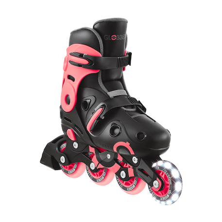 Rollers go skates taille m-l du 34 au 37 Noir-bleu+Noir-gris+Noir-rose 15 - vertbaudet enfant 