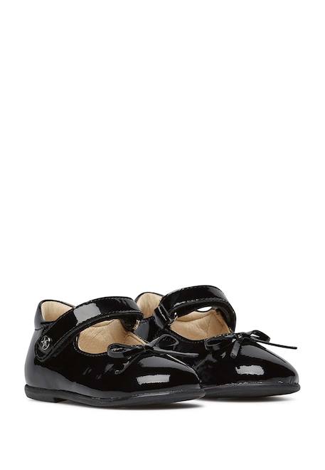 Ballerines en verni avec sangle ballet Bleu nuit-+Noir ivoire 7 - vertbaudet enfant 