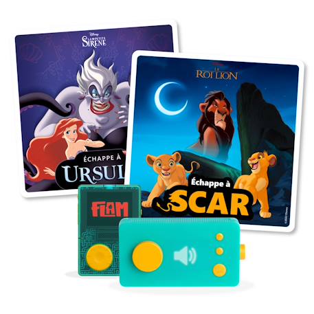 Pack 2 livres audio Disney interactifs pour enfants dès 5 ans - 14 scènes, 12 énigmes 1h19 d'écoute MULTICOLORE 1 - vertbaudet enfant 
