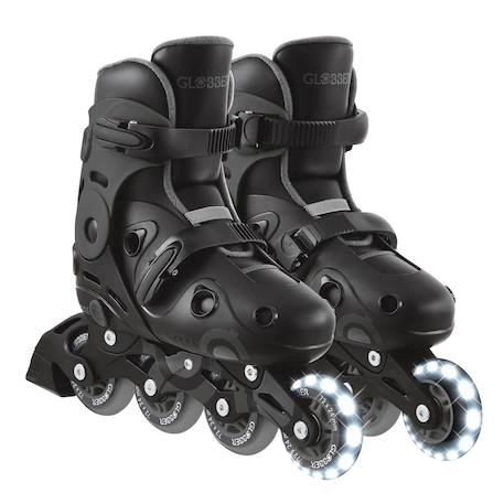 Rollers go skates taille m-l du 34 au 37 Noir-bleu+Noir-gris+Noir-rose 7 - vertbaudet enfant 