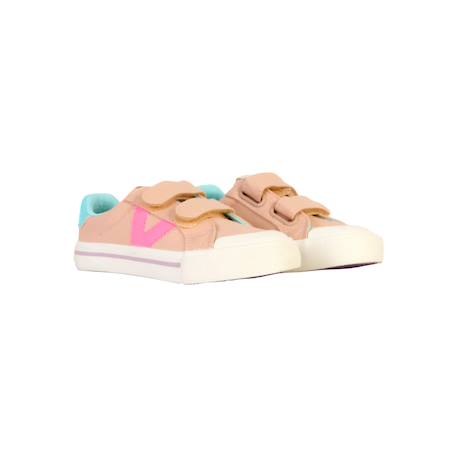 Baskets basses  à scratch Rose 3 - vertbaudet enfant 