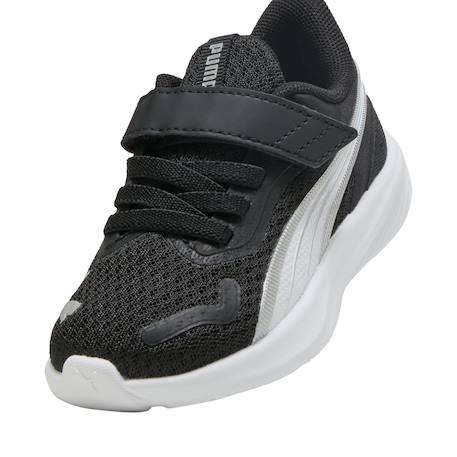 Baskets garçon pounce Noir+Noir blanc argent 11 - vertbaudet enfant 