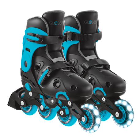 Rollers go skates taille m-l du 34 au 37 Noir-bleu+Noir-gris+Noir-rose 1 - vertbaudet enfant 