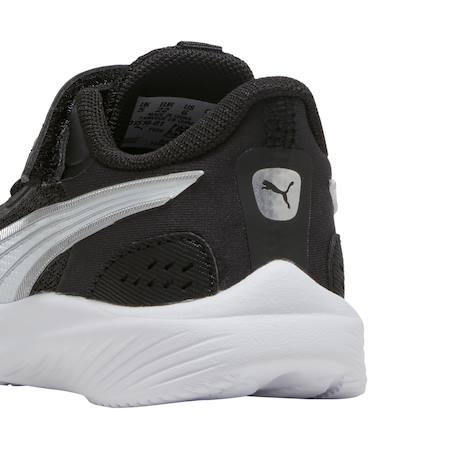 Baskets garçon pounce Noir+Noir blanc argent 10 - vertbaudet enfant 
