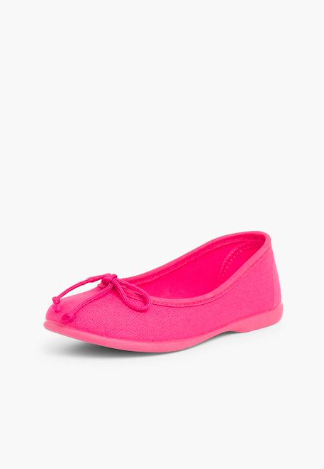 Ballerines pour fille  en toile avec ruban Blanc+Fucsia+Gris+Indigo+Mauve 8 - vertbaudet enfant 