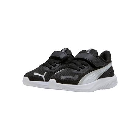 Baskets garçon pounce Noir+Noir blanc argent 9 - vertbaudet enfant 