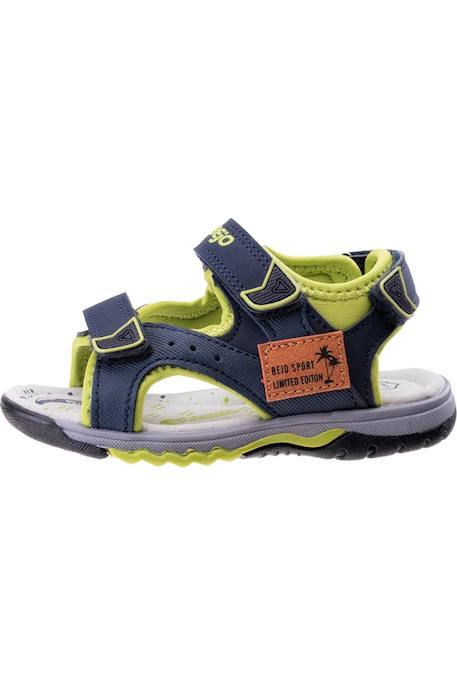 Sandales  betil Bleu sarcelle mat / vert citron 2 - vertbaudet enfant 
