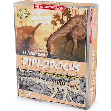 Kit paleo - diplodocus Marron 1 - vertbaudet enfant 