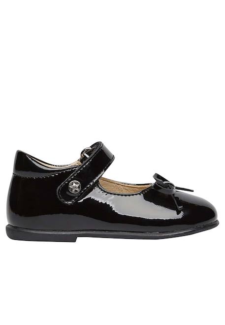 Ballerines en verni avec sangle ballet Bleu nuit-+Noir ivoire 6 - vertbaudet enfant 