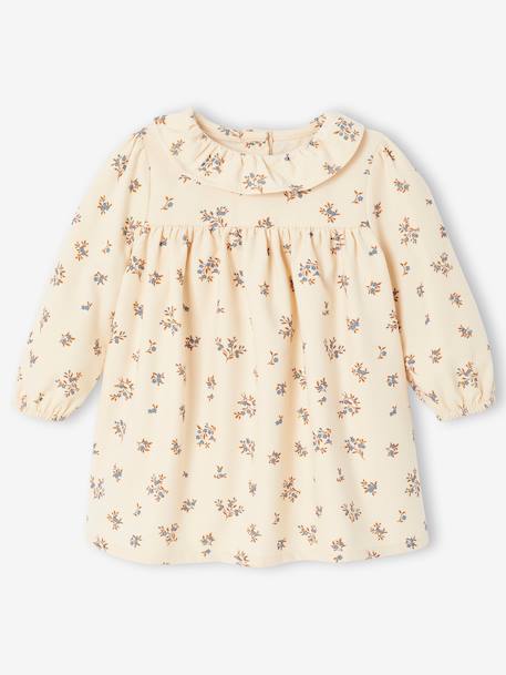 Ensemble robe gilet bandeau bébé fille vanille+vieux rose 4 - vertbaudet enfant 