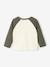 T-shirt bébé manches longues avec imprimé placé devant kaki+marine 4 - vertbaudet enfant 