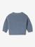 Gilet bébé col V en maille grosse jauge bleu grisé+gris ardoise 2 - vertbaudet enfant 