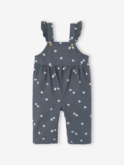 -Salopette bébé en twill imprimée