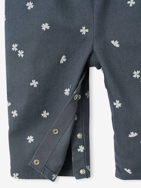 Salopette bébé en twill imprimée gris ardoise 4 - vertbaudet enfant 
