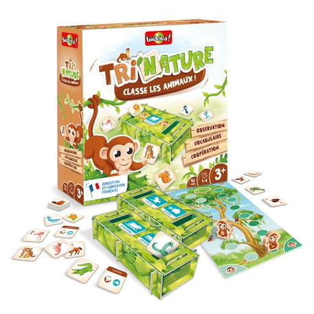 Jeu de cartes - tri'nature -  fabriqué en france MULTICOLORE 2 - vertbaudet enfant 