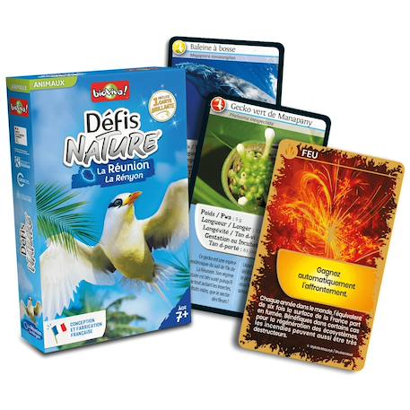 Jeu de cartes - défis nature -  réunion -  fabriqué en france MULTICOLORE 2 - vertbaudet enfant 