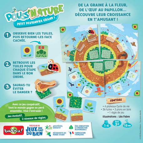 Jeu de cartes - pouss'nature -  fabriqué en france MULTICOLORE 3 - vertbaudet enfant 