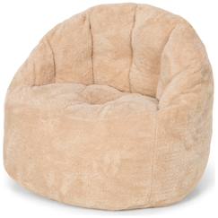 Chambre et rangement-Chambre-Pouf bouclette soft beige