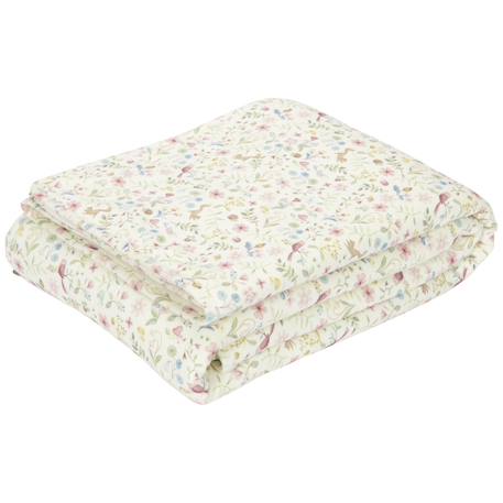 Couverture de berceau Blanc, multicolore+Bleu 1 - vertbaudet enfant 