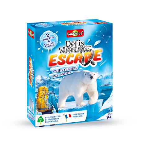 Jeu de cartes - défis nature escape -  aventures polaires -  fabriqué en france MULTICOLORE 1 - vertbaudet enfant 
