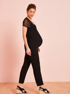 Vêtements de grossesse-Salopette, combinaison-Combinaison longue de grossesse
