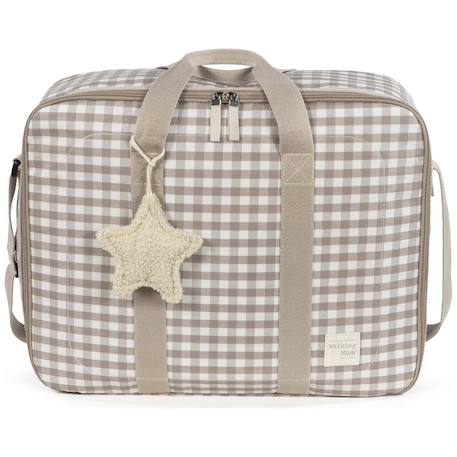 Valise de maternité caetana sand Beige+Vert 2 - vertbaudet enfant 