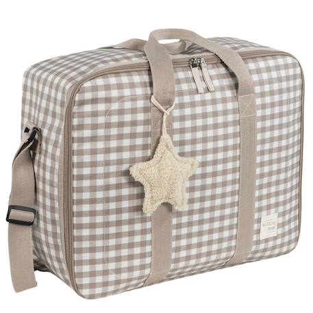 Valise de maternité caetana sand Beige+Vert 1 - vertbaudet enfant 