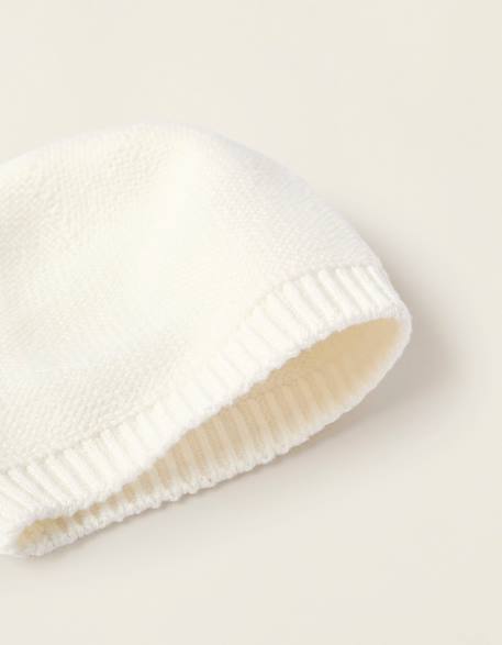 Ensemble bonnet + gants en maille Blanc 2 - vertbaudet enfant 