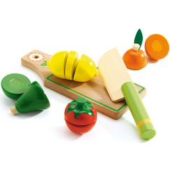 Jouet-Jeux d'imitation-Set de fruits et légumes à couper