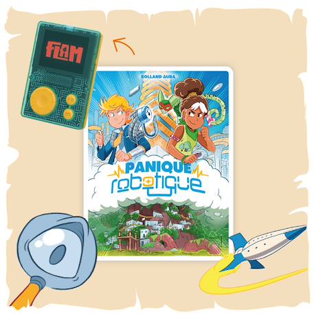 Panique robotique - livre audio interactif pour FLAM MULTICOLORE 2 - vertbaudet enfant 