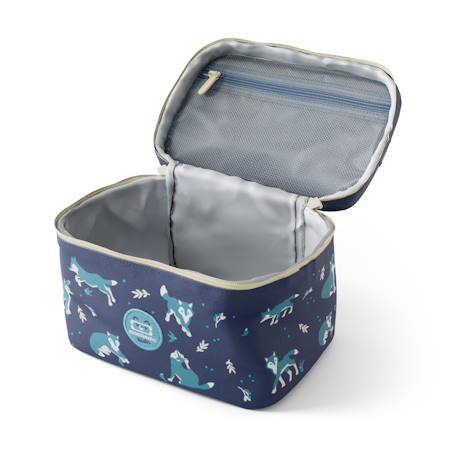 Sac repas isotherme 5l frosty Bleu wolf+Vert raccoon 3 - vertbaudet enfant 